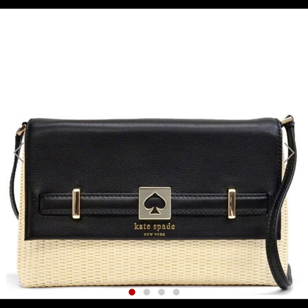 Kate Spade Black and Cream Crossbody Bag